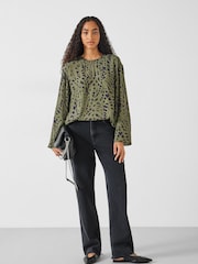 Hush Green Sofia Draped Blouse - Image 3 of 5