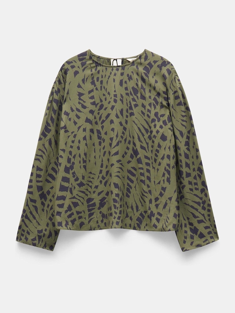 Hush Green Sofia Draped Blouse - Image 5 of 5