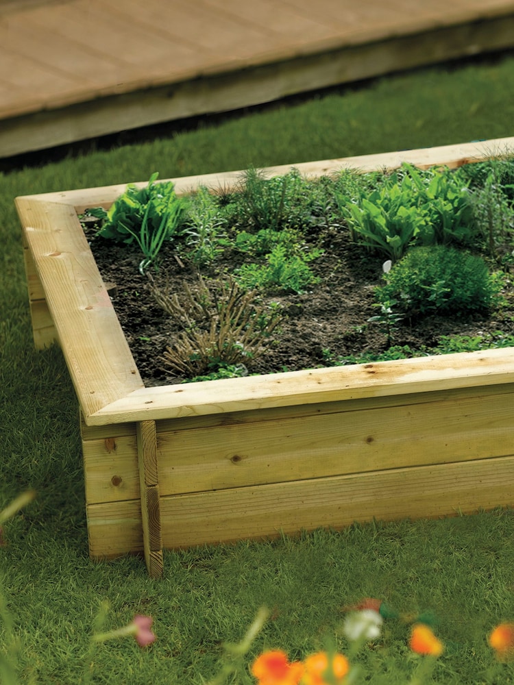 Rowlinson Natural Raised Bed Garden Sandpit - Image 1 of 2