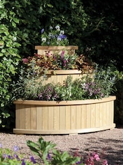 Rowlinson Natural Marberry 3 Tier Cascade Garden Planter - Image 1 of 4