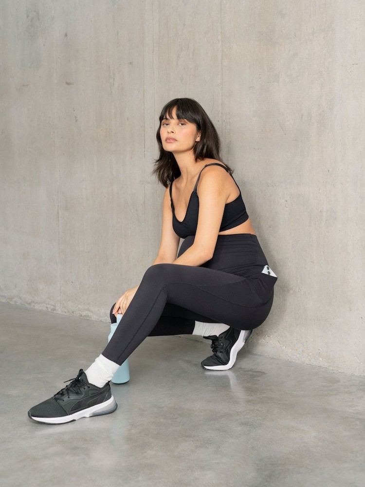 Seraphine Black Bump & Back Support Maternity Black Leggings - Image 4 of 6