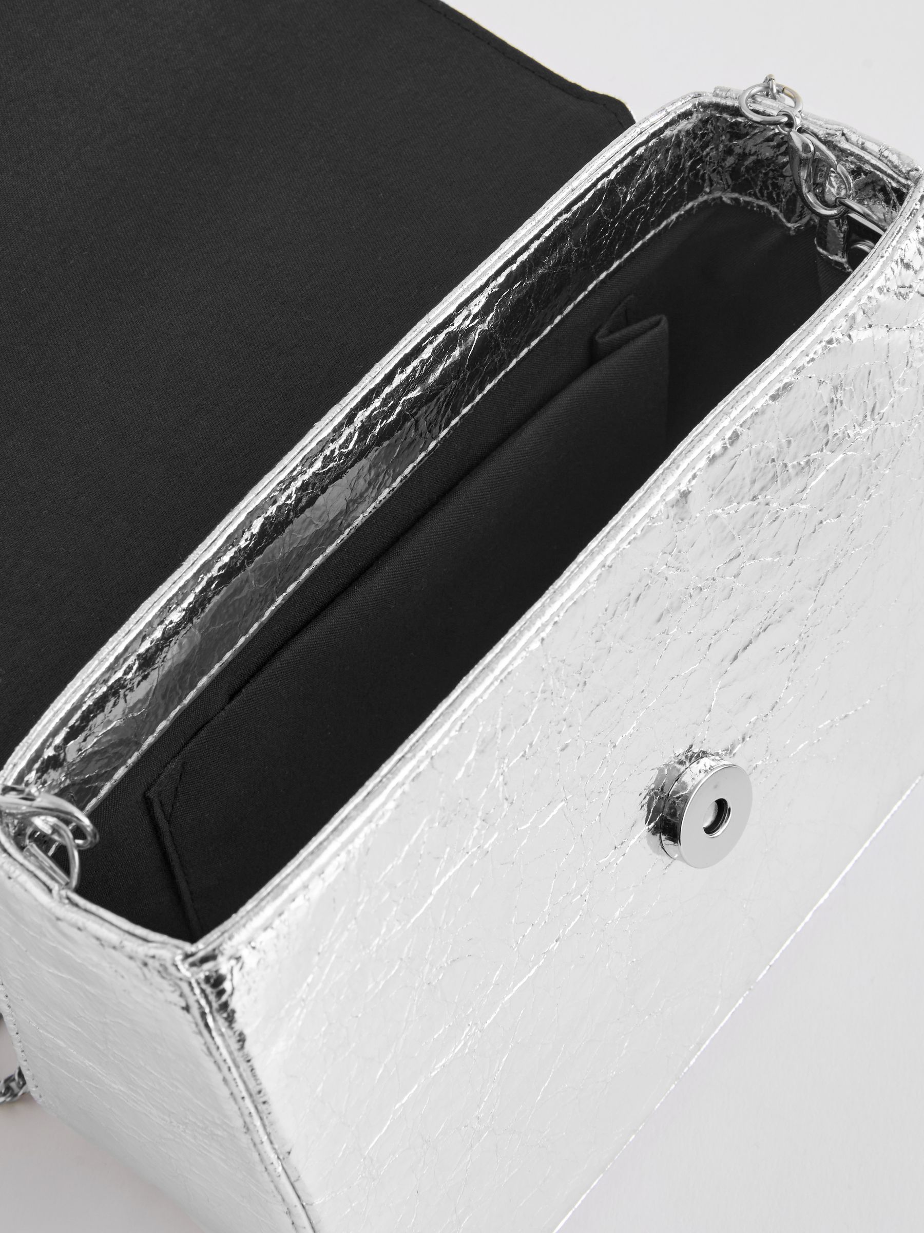 Buy Silver Bow Clutch Bag from Next Ireland