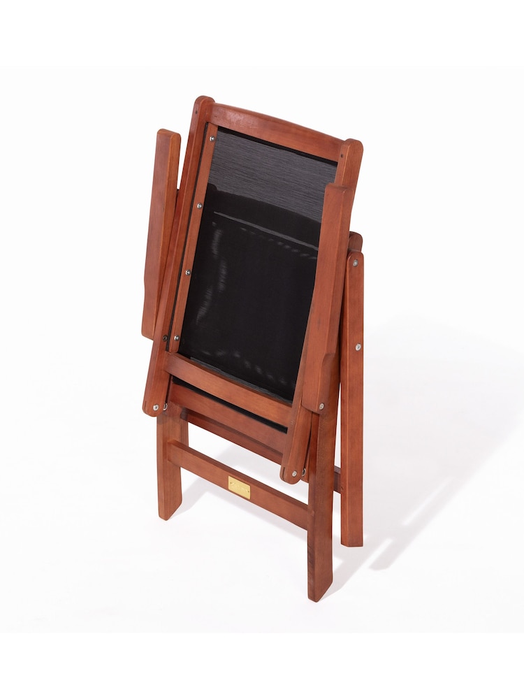 Rowlinson Honey Brown Bali Garden Dining Set with Parasol - Image 6 of 6