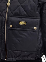 Barbour® International Black Hamilton Quilted Bomber Jacket - Image 6 of 8