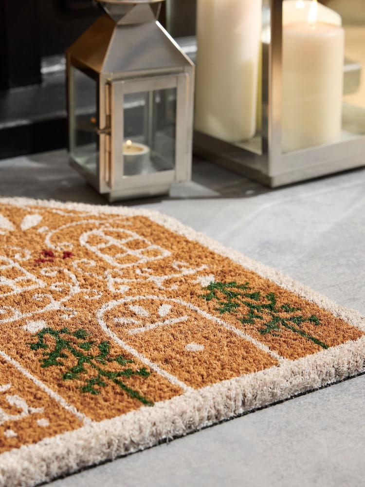 Natural Christmas Gingerbread House Doormat - Image 2 of 4