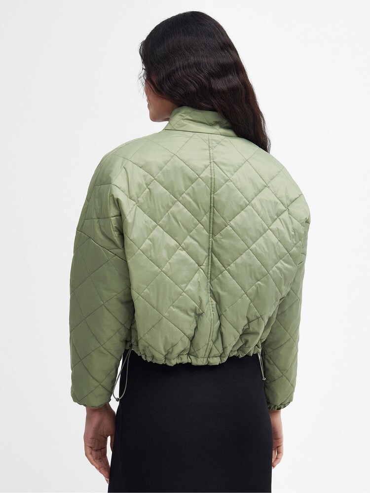 Barbour® International Black Hamilton Quilted Bomber Jacket - Image 2 of 6