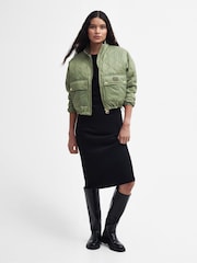 Barbour® International Black Hamilton Quilted Bomber Jacket - Image 3 of 6