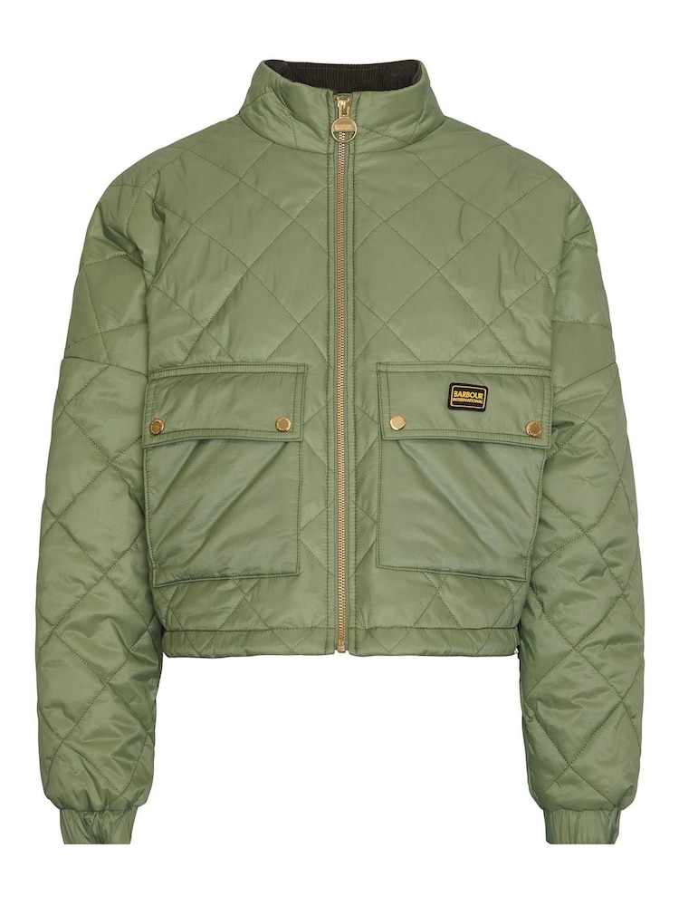 Barbour® International Black Hamilton Quilted Bomber Jacket - Image 6 of 6