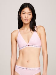 Tommy Hilfiger Pink Unlined Triangle Tog Bra - Image 1 of 4
