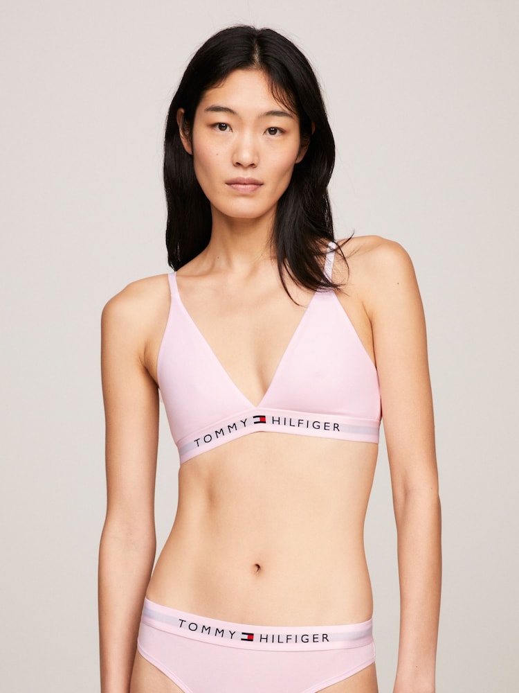 Tommy Hilfiger Pink Unlined Triangle Tog Bra - Image 1 of 4