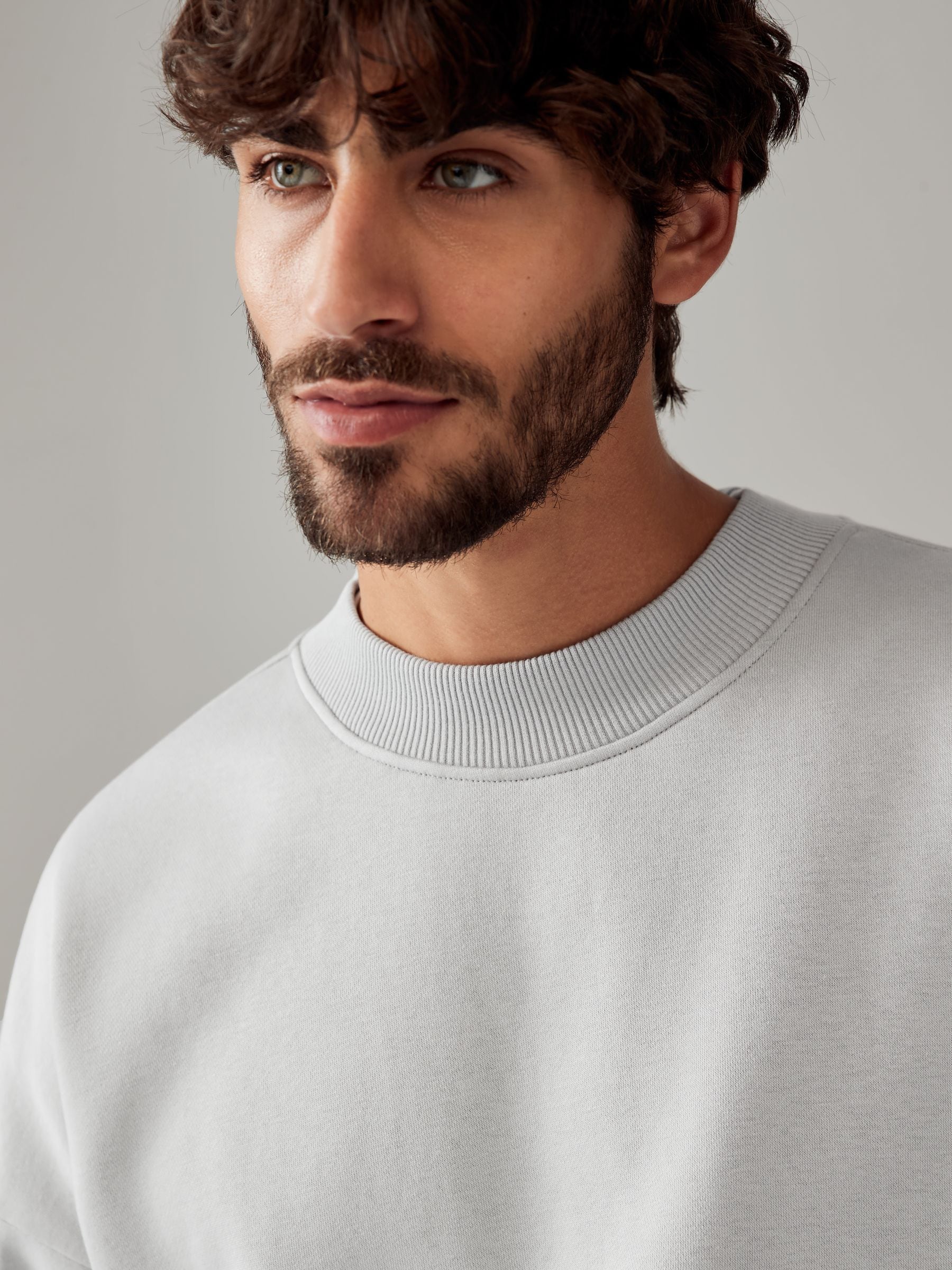 Buy Light Grey Rich Jersey Crew Sweatshirt from Next USA
