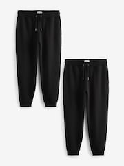 Black Slim Fit Joggers 2 Pack - Image 1 of 12