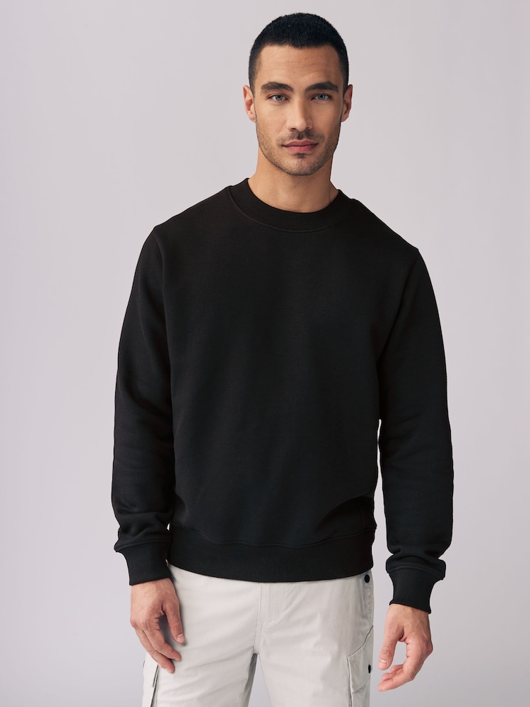 Black/Grey 2Pk Crew Sweatshirts 2 Pack - Image 3 of 10