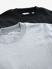 Noir/Gris 2Pk - Lot de 2 sweats de l’équipage - Image 7 de 10