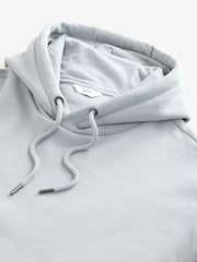 Ice Grey Oversized Cotton Rich Jersey Fabric Hoodie - Image 8 of 8