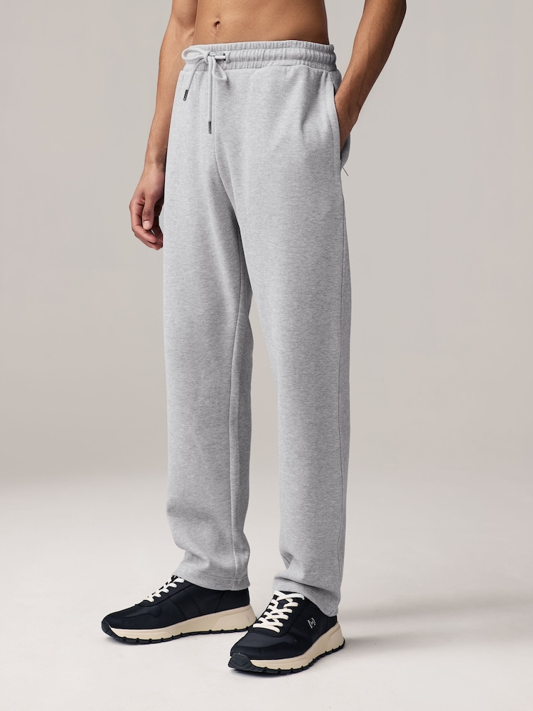 Grey Smart Textured Joggers - Image 1 of 9