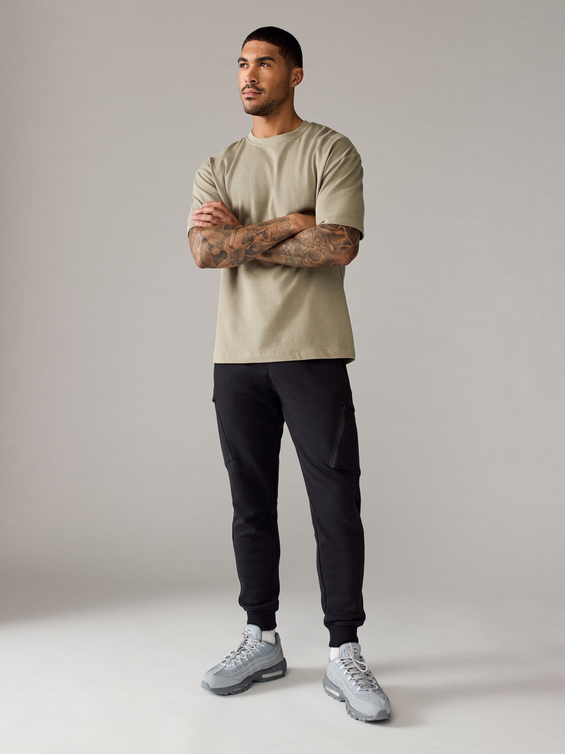 Buy Black/Khaki Utility Joggers 2 Pack from Next USA