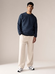 Bleu marine/vert kaki - Lot de 2 sweats de l’équipage - Image 2 of 11