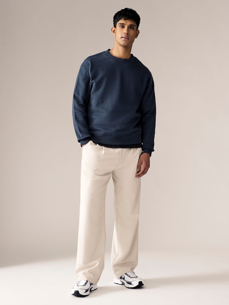 Bleu marine/vert kaki - Lot de 2 sweats de l’équipage - Image 2 of 11