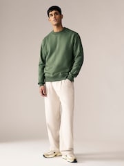 Bleu marine/vert kaki - Lot de 2 sweats de l’équipage - Image 3 of 11
