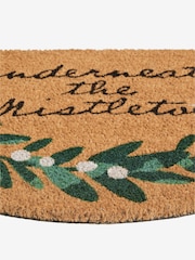 Green Christmas Mistletoe Round Doormat - Image 7 of 7