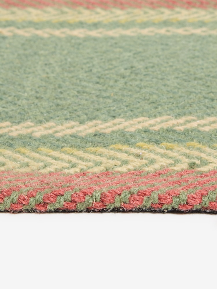 Green Barton Check Doormat - Image 4 of 4