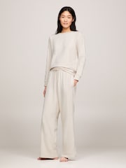 Tommy Hilfiger Cream Modal Joggers - Image 1 of 5