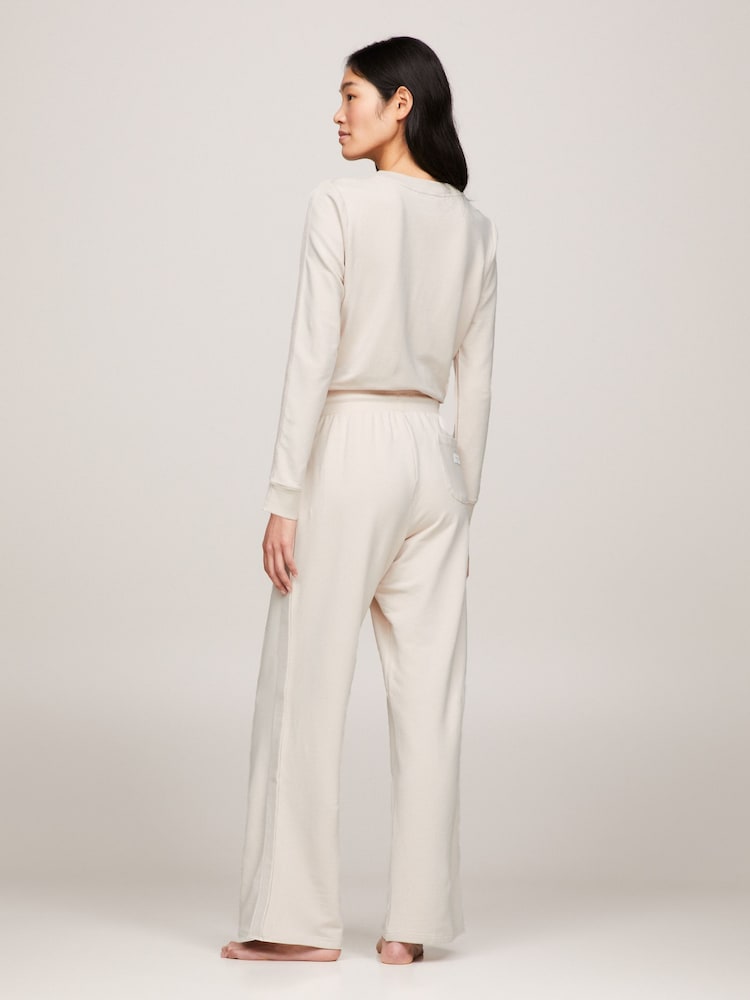 Tommy Hilfiger Cream Modal Joggers - Image 2 of 5