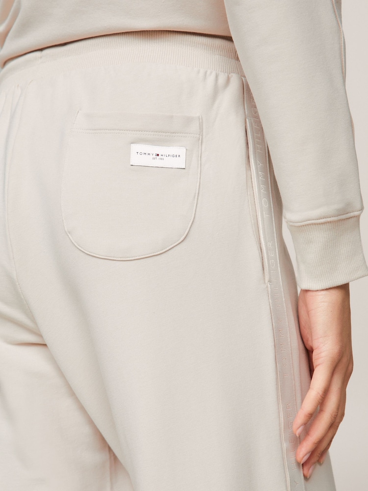 Tommy Hilfiger Cream Modal Joggers - Image 4 of 5