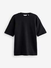 Black/Grey/Neutral Textured Coord 100% Cotton T-Shirt And Shorts Set 3 Pack - Image 9 of 16