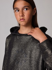 smALLSAINTS Black/Gold Girls Tierra Logo Etienne Hoodie - Image 4 of 11