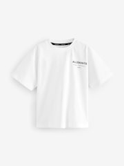 Белый/Шпилька - smALLSAINTS Oversized Girls Underground Crew T-Shirt - Image 4 of 7