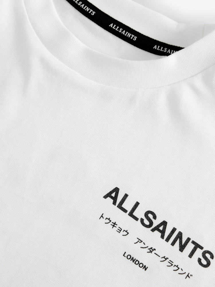 Белый/Шпилька - smALLSAINTS Oversized Girls Underground Crew T-Shirt - Image 7 of 7