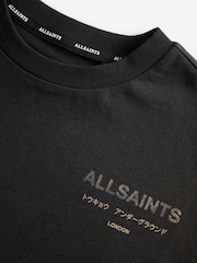 smALLSAINTS Black/Metallic Oversized Girls Underground Crew T-Shirt - Image 7 of 7