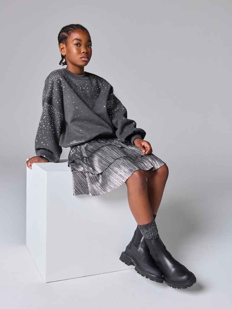 smALLSAINTS Scatter Diamante Embellished Girls Crew Sweatshirt - Bild 1 von 11