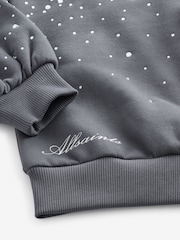 smALLSAINTS Scatter Diamante Embellished Girls Crew Sweatshirt - Bild 10 von 11