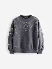 smALLSAINTS Scatter Diamante Embellished Girls Crew Sweatshirt - Bild 7 von 11
