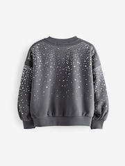 smALLSAINTS Scatter Diamante Embellished Girls Crew Sweatshirt - Bild 8 von 11