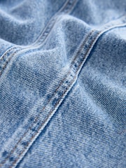Dark Blue Seam Front Denim Shirt - Image 7 of 7