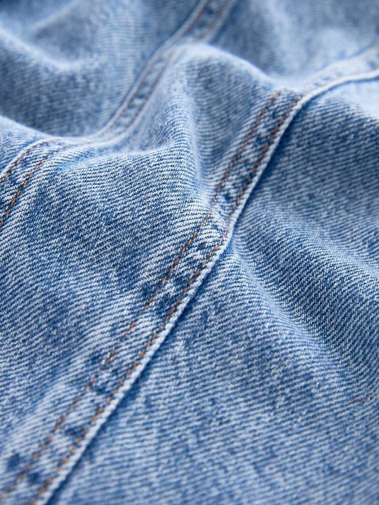 Dark Blue Seam Front Denim Shirt - Image 7 of 7