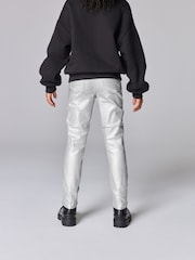 smALLSAINTS Silver Girls Suri Biker Jeans - Image 3 of 10