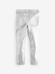 smALLSAINTS Silver Girls Suri Biker Jeans - Image 6 of 10