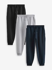 Multi Slim Fit Cotton Rich Jersey Joggers 3 Pack - Image 1 of 15