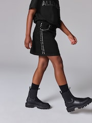 smALLSAINTS Black Girls Winnie Stud Denim Skirt - Image 2 of 7