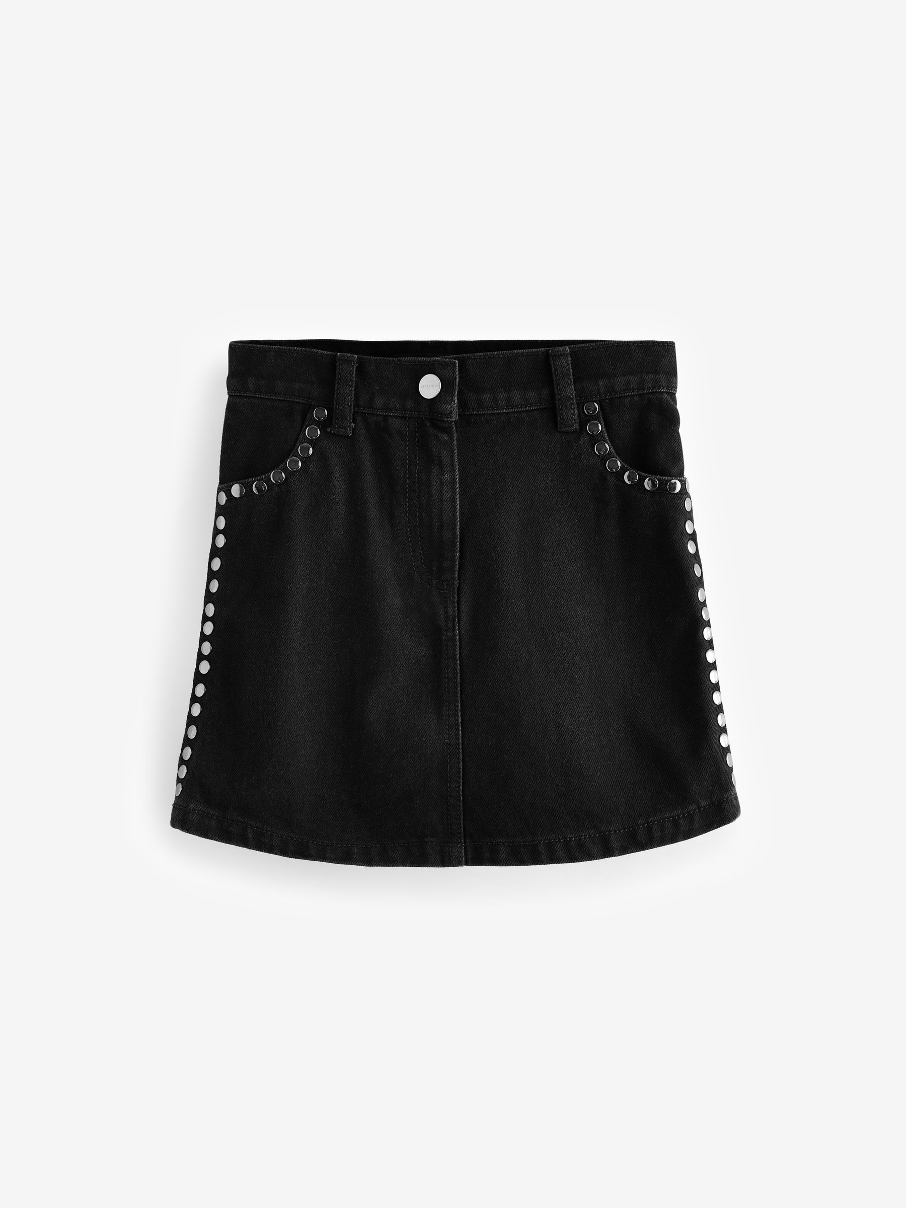 【新品】wonny ribbon black denim skirt S Wonny Ribbon【即納】(残りS・M・L) Black denim skirt (bl