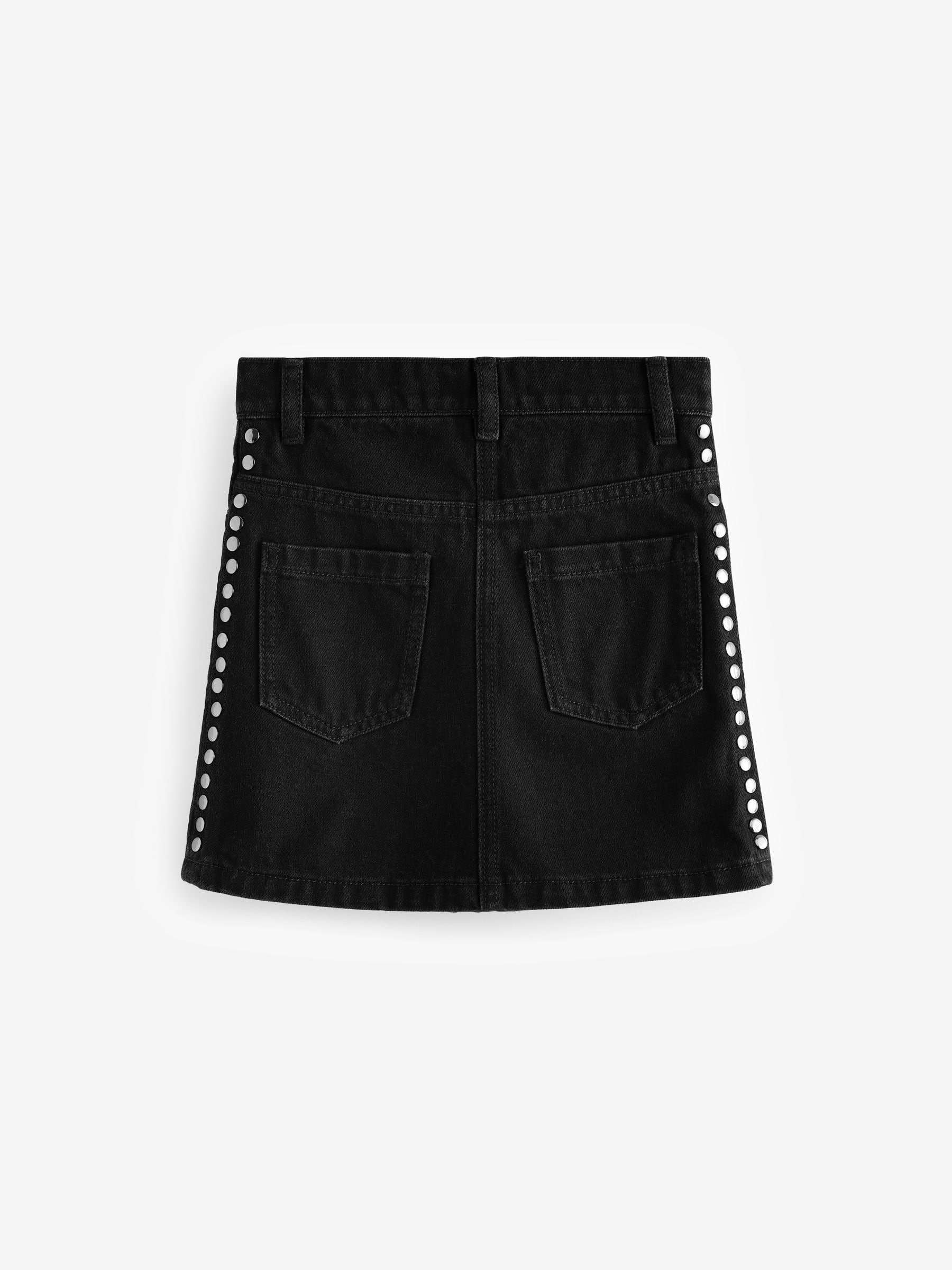 Buy smALLSAINTS Black Winnie Stud Denim Skirt from Next Romania