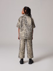 smALLSAINTS Leopard Print Girls Jemi Shirt And Trousers Set - Image 2 of 10