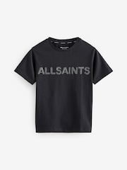 smALLSAINTS Black Girls 100% Cotton Logo Sequin T-Shirt - Image 4 of 7