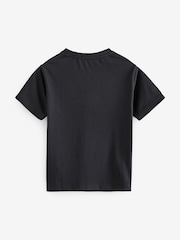 smALLSAINTS Black Girls 100% Cotton Logo Sequin T-Shirt - Image 5 of 7
