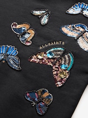 smALLSAINTS Black Girls Butterfly Embellished Sweat Dress - Image 7 of 8
